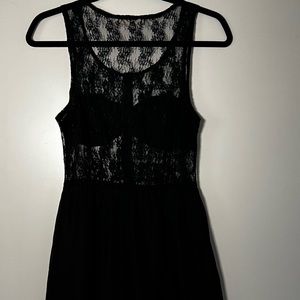 LUSH WOMEN BLACK CASUAL DRESS